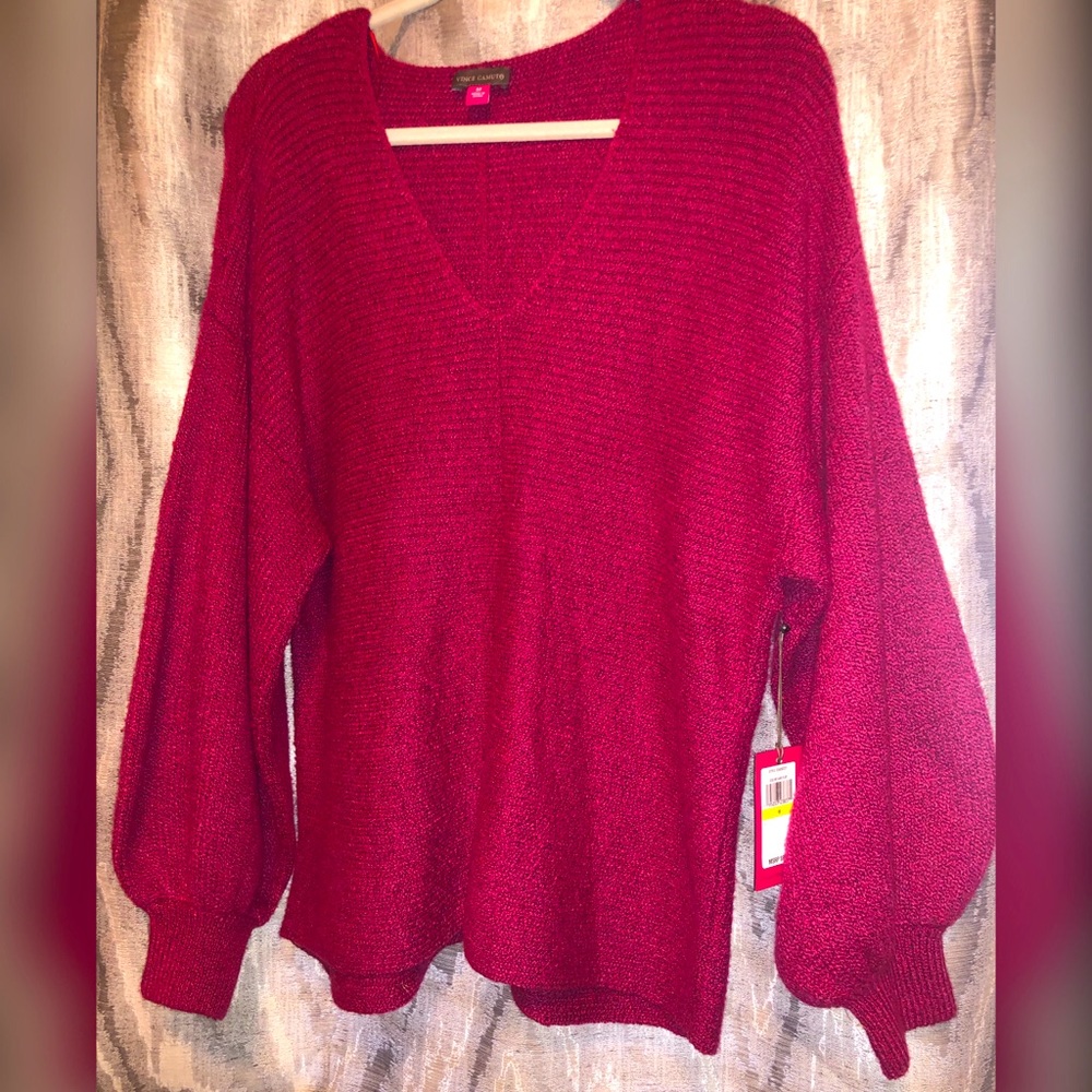 Vince Camuto V-neck sweater.